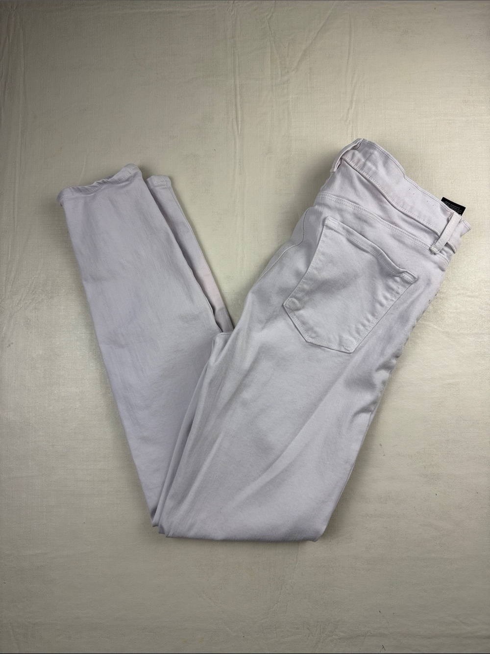 J Brand Women's White Lavender Gray Cropped Zip Ankle Skinny Jeans Size 28